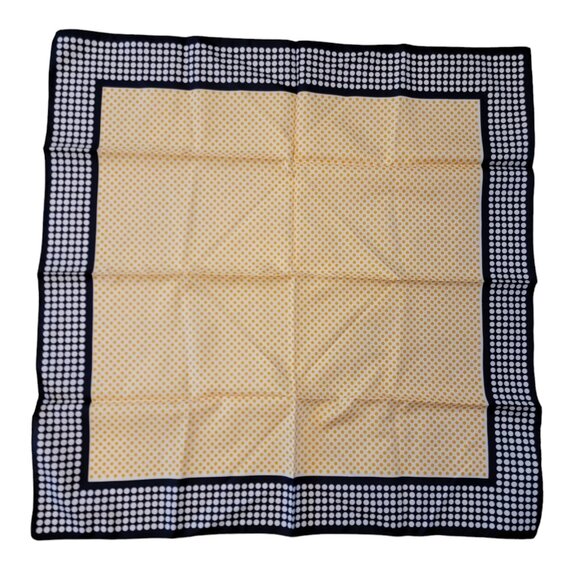 Vintage‎ Baar and Beards Scarf 26 In Square Polyester Polka Dot Scarf Italy - Picture 1 of 5